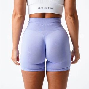 NVGTN Periwinkle Pro Seamless Shorts